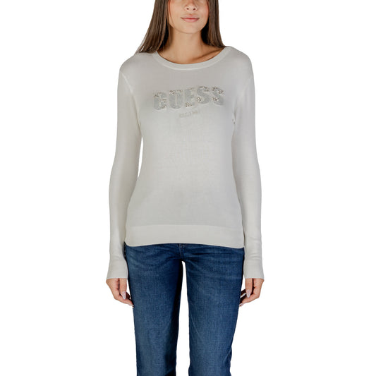 Guess Maglia Donna - Girocollo con Logo Strass | Casual Chic & Brillante